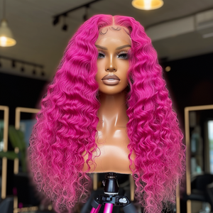 HOT PINK LACE FRONT WIG