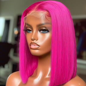 HOT PINK LACE FRONT WIG