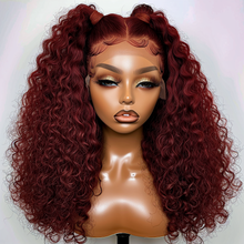 Load image into Gallery viewer, BURGUNDY VIBRATION COLOR LACE WIG